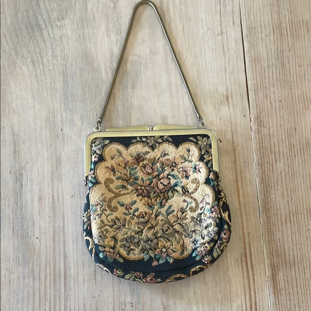 Floral Tapestry Silk Handbag German